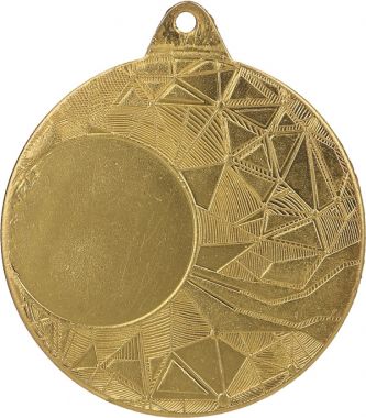 Медаль №834 (Диаметр 50 мм, металл, цвет золото. Место для вставок: лицевая диаметр 25 мм, обратная сторона диаметр 45 мм)