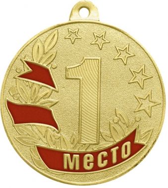 Медаль №2354 (1 место, диаметр 50 мм, металл, цвет золото. Место для вставок: обратная сторона диаметр 45 мм)