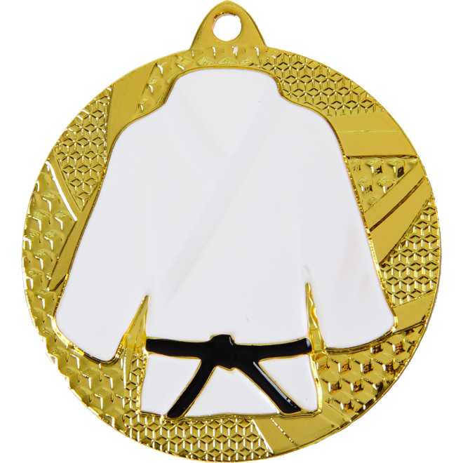 Медаль №927 (Каратэ, диаметр 50 мм, металл, цвет золото. Место для вставок: обратная сторона диаметр 45 мм)