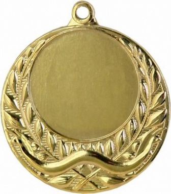 Медаль №9 (Диаметр 40 мм, металл, цвет золото. Место для вставок: лицевая диаметр 25 мм, обратная сторона диаметр 35 мм)