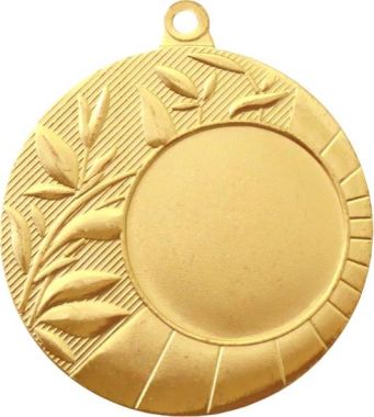 Медаль №1234 (Диаметр 45 мм, металл, цвет золото. Место для вставок: лицевая диаметр 25 мм, обратная сторона диаметр 40 мм)