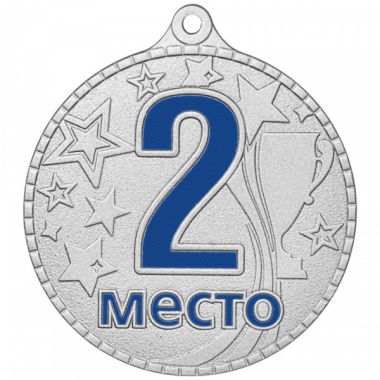 Медаль №3674 (2 место, диаметр 55 мм, металл, цвет серебро. Место для вставок: обратная сторона диаметр 40 мм)