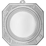 Медаль №2276 (Диаметр 80 мм, металл, цвет серебро. Место для вставок: лицевая диаметр 50 мм, обратная сторона диаметр 65 мм)