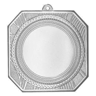 Медаль №2276 (Диаметр 80 мм, металл, цвет серебро. Место для вставок: лицевая диаметр 50 мм, обратная сторона диаметр 65 мм)