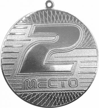 Медаль №3575 (2 место, диаметр 70 мм, металл, цвет серебро. Место для вставок: обратная сторона диаметр 66 мм)