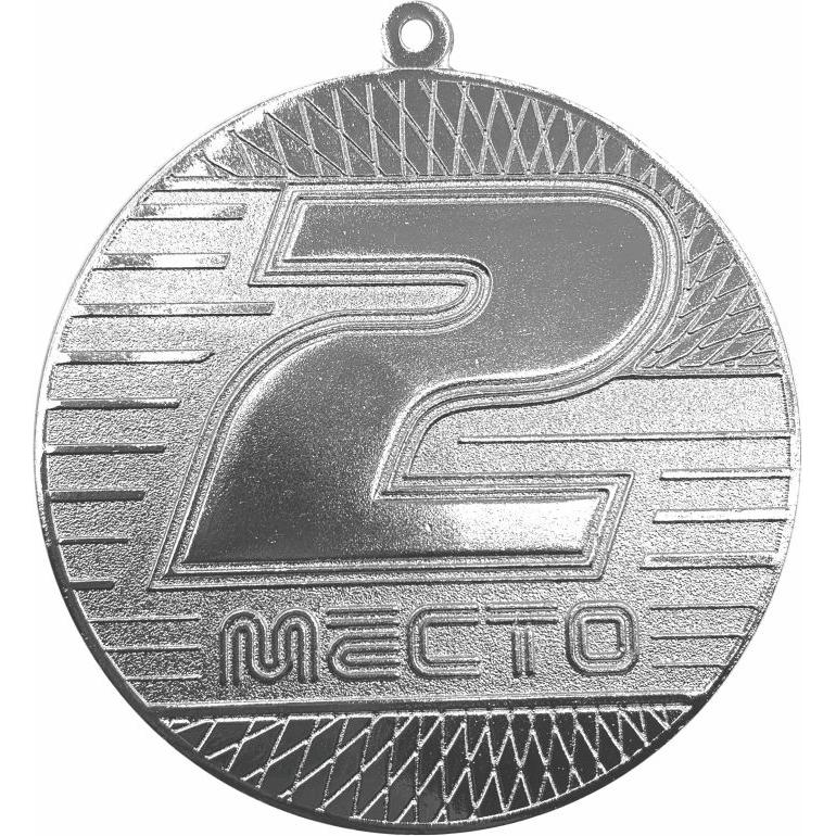 Медаль №3575 (2 место, диаметр 70 мм, металл, цвет серебро. Место для вставок: обратная сторона диаметр 67 мм)