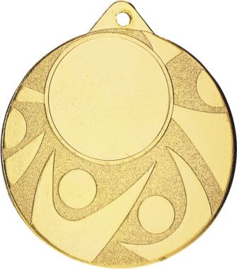 Медаль №975 (Диаметр 50 мм, металл, цвет золото. Место для вставок: лицевая диаметр 25 мм, обратная сторона диаметр 45 мм)