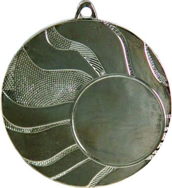Медаль №11 (Диаметр 50 мм, металл, цвет серебро. Место для вставок: лицевая диаметр 25 мм, обратная сторона диаметр 46 мм)