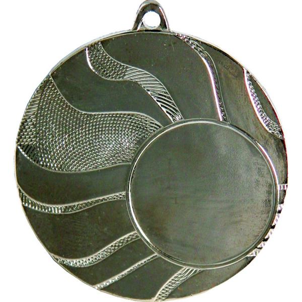 Медаль №11 (Диаметр 50 мм, металл, цвет серебро. Место для вставок: лицевая диаметр 25 мм, обратная сторона диаметр 46 мм)