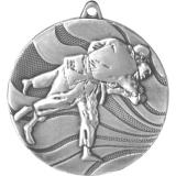 Медаль №99 (Дзюдо, диаметр 50 мм, металл, цвет серебро. Место для вставок: обратная сторона диаметр 45 мм)