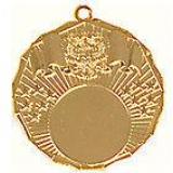 Медаль №162 (Диаметр 50 мм, металл, цвет золото. Место для вставок: лицевая диаметр 25 мм, обратная сторона диаметр 47 мм)