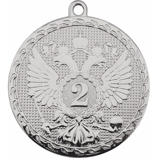 Медаль №3554 (2 место, диаметр 50 мм, металл, цвет серебро. Место для вставок: обратная сторона диаметр 46 мм)
