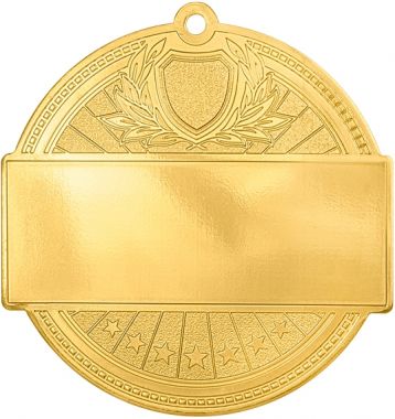 Медаль №2387 (Диаметр 65 мм, металл, цвет золото)
