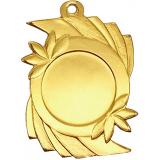 Медаль №3546 (Размер 40x55 мм, металл, цвет золото. Место для вставок: лицевая диаметр 25 мм, обратная сторона диаметр 25 мм)