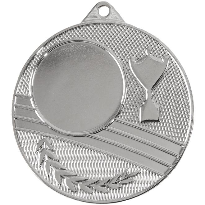 Медаль №1187 (Диаметр 50 мм, металл, цвет серебро. Место для вставок: лицевая диаметр 25 мм, обратная сторона диаметр 46 мм)