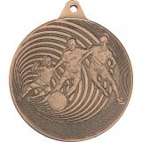Медаль №1235 (Футбол, диаметр 50 мм, металл, цвет бронза. Место для вставок: обратная сторона диаметр 45 мм)