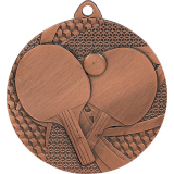 Медаль №172 (Настольный теннис, диаметр 50 мм, металл, цвет бронза. Место для вставок: обратная сторона диаметр 45 мм)