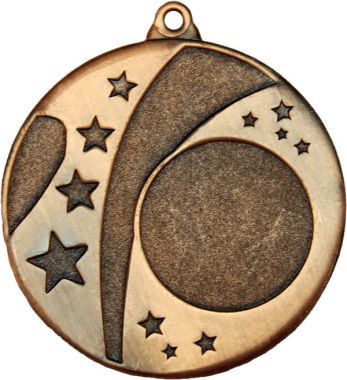 Медаль №141 (Диаметр 50 мм, металл, цвет бронза. Место для вставок: лицевая диаметр 25 мм, обратная сторона диаметр 46 мм)