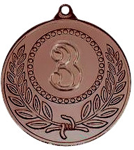 Медаль №152 (3 место, диаметр 50 мм, металл, цвет бронза)