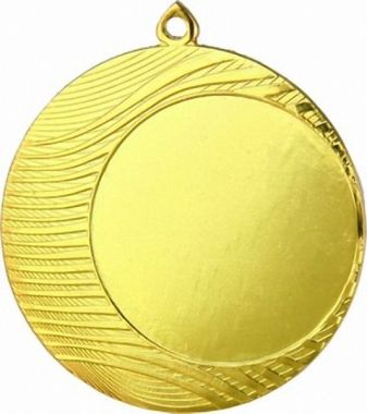 Медаль №7 (Диаметр 70 мм, металл, цвет золото. Место для вставок: лицевая диаметр 50 мм, обратная сторона диаметр 65 мм)
