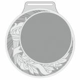 Медаль №3581 (Диаметр 70 мм, металл, цвет серебро. Место для вставок: обратная сторона диаметр 65 мм)