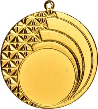 Медаль №19 (Диаметр 45 мм, металл, цвет золото. Место для вставок: лицевая диаметр 25 мм, обратная сторона диаметр 41 мм)
