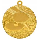 Медаль №168 (Настольный теннис, диаметр 40 мм, металл, цвет золото. Место для вставок: обратная сторона диаметр 35 мм)