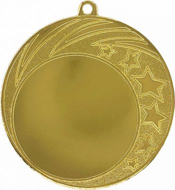 Медаль №3650 (Диаметр 70 мм, металл, цвет золото. Место для вставок: лицевая диаметр 50 мм, обратная сторона диаметр 65 мм)