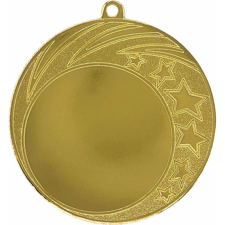 Медаль №3650 (Диаметр 70 мм, металл, цвет золото. Место для вставок: лицевая диаметр 50 мм, обратная сторона диаметр 65 мм)