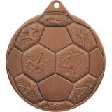 Медаль №1237 (Футбол, диаметр 50 мм, металл, цвет бронза. Место для вставок: обратная сторона диаметр 45 мм)