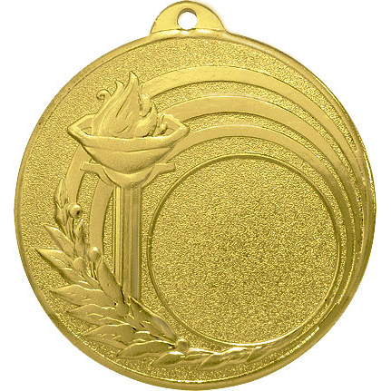 Медаль №2351 (Диаметр 50 мм, металл, цвет золото. Место для вставок: лицевая диаметр 25 мм, обратная сторона диаметр 45 мм)