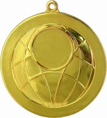 Медаль №1 (Диаметр 70 мм, металл, цвет золото. Место для вставок: лицевая диаметр 25 мм, обратная сторона диаметр 45 мм)