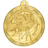 Медаль №2233 (Легкая атлетика, диаметр 50 мм, металл, цвет золото. Место для вставок: обратная сторона диаметр 45 мм)