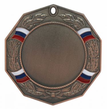Медаль №1294 (Диаметр 80 мм, металл, цвет бронза. Место для вставок: лицевая диаметр 48 мм, обратная сторона диаметр 50 мм)