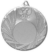 Медаль №154 (Диаметр 50 мм, металл, цвет серебро. Место для вставок: лицевая диаметр 25 мм, обратная сторона диаметр 47 мм)