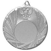 Медаль №154 (Диаметр 50 мм, металл, цвет серебро. Место для вставок: лицевая диаметр 25 мм, обратная сторона диаметр 47 мм)