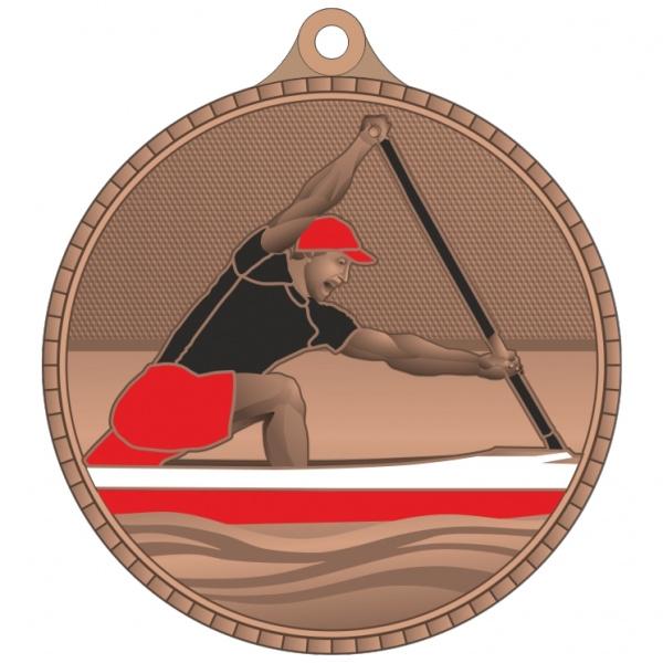 Медаль №3612 (Гребля, диаметр 55 мм, металл, цвет бронза. Место для вставок: обратная сторона диаметр 40 мм)