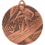 Медаль №169 (Лыжный спорт, диаметр 50 мм, металл, цвет бронза. Место для вставок: обратная сторона диаметр 45 мм)