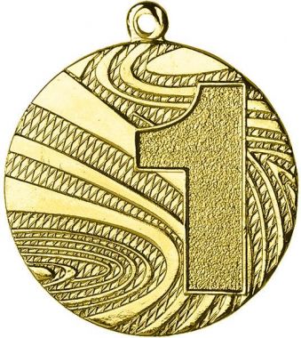 Медаль №2500 (1 место, диаметр 40 мм, металл, цвет золото. Место для вставок: обратная сторона диаметр 35 мм)