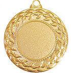 Медаль №166 (Диаметр 45 мм, металл, цвет золото. Место для вставок: лицевая диаметр 25 мм, обратная сторона диаметр 40 мм)
