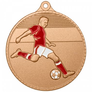 Медаль №3601 (Футбол, диаметр 55 мм, металл, цвет бронза. Место для вставок: обратная сторона диаметр 40 мм)