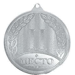 Медаль №204 (2 место, диаметр 50 мм, металл, цвет серебро. Место для вставок: обратная сторона диаметр 45 мм)