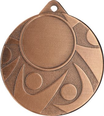Медаль №975 (Диаметр 50 мм, металл, цвет бронза. Место для вставок: лицевая диаметр 25 мм, обратная сторона диаметр 45 мм)