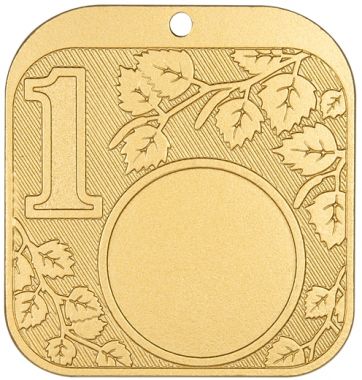 Медаль №2356 (Диаметр 0 мм, металл, цвет золото. Место для вставок: обратная сторона размер по шаблону)