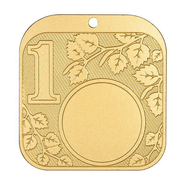 Медаль №2356 (Диаметр 0 мм, металл, цвет золото. Место для вставок: обратная сторона размер по шаблону)