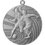 Медаль №114 (Футбол, диаметр 40 мм, металл, цвет серебро. Место для вставок: обратная сторона диаметр 35 мм)