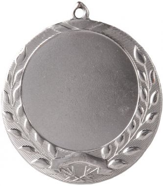 Медаль №50 (Диаметр 70 мм, металл, цвет серебро. Место для вставок: лицевая диаметр 50 мм, обратная сторона диаметр 65 мм)