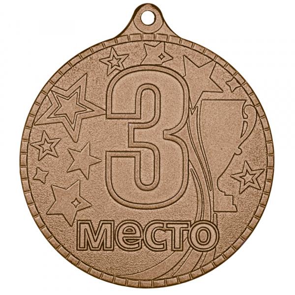 Медаль №3645 (3 место, диаметр 55 мм, металл, цвет бронза. Место для вставок: обратная сторона диаметр 40 мм)