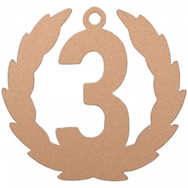 Медаль №3638 (3 место, диаметр 55 мм, металл, цвет бронза)