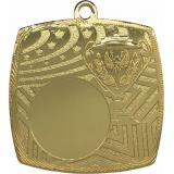 Медаль №3560 (Размер 50x50 мм, металл, цвет золото. Место для вставок: лицевая диаметр 25 мм, обратная сторона размер по шаблону)